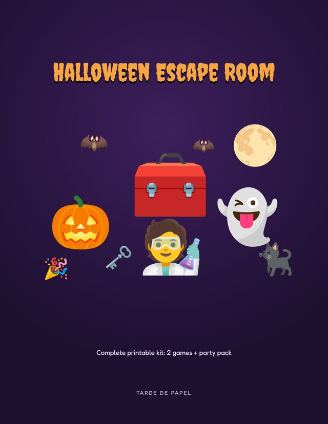 Cover of the Halloween Escape Room kit